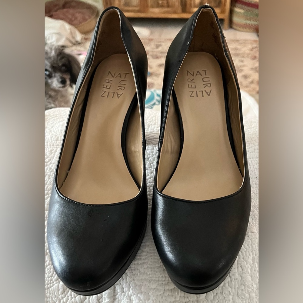 Naturalizer Classic Platform Black Heels